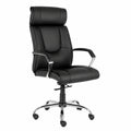 Poltrona Direzionale in Pelle Nera Ergonomica
