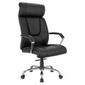 Poltrona Direzionale Ergonomica in Pelle Nera