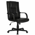 Poltrona Direzionale Ergonomica in Pelle Nera