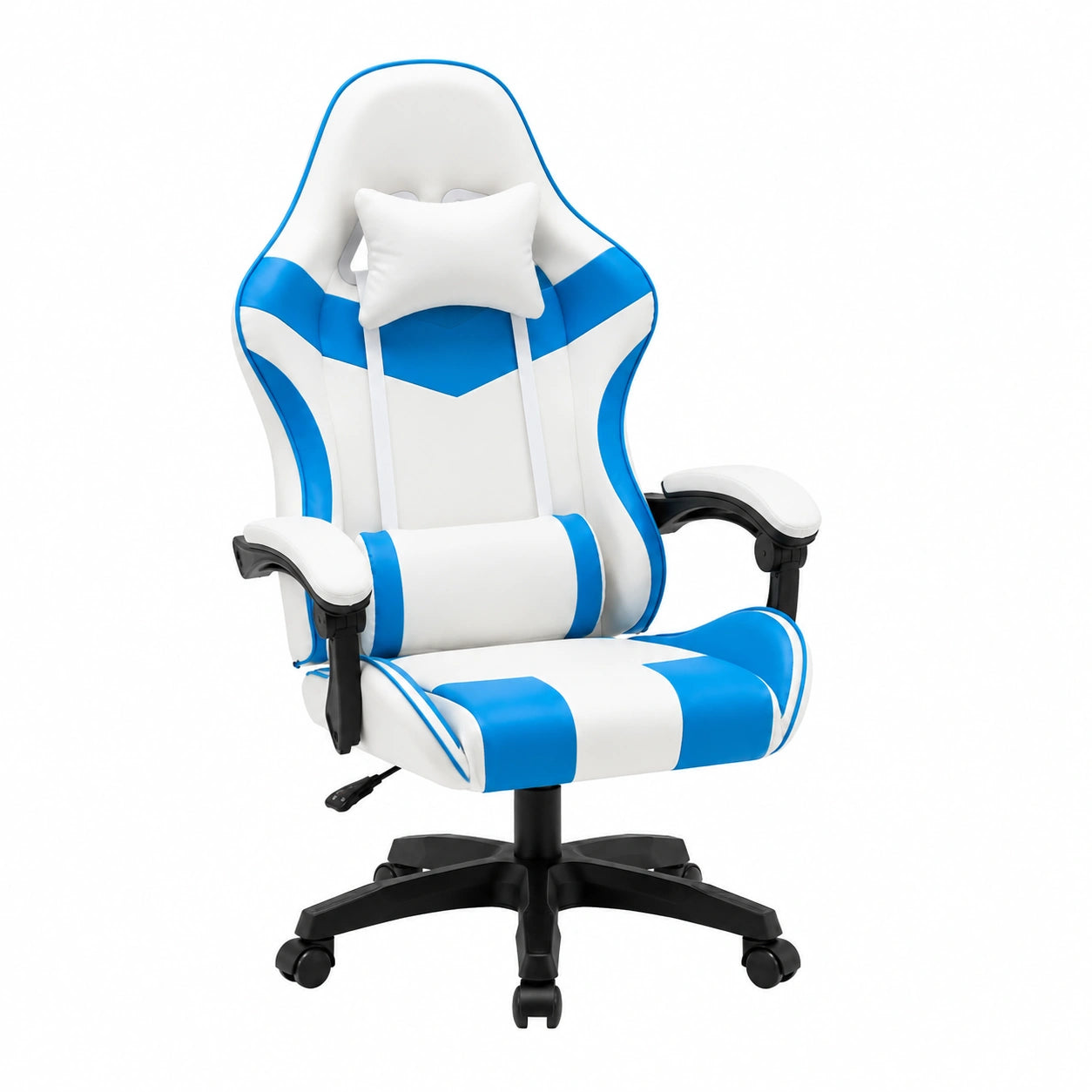 Poltrona Gaming Ergonomica Napoli Comfort con Poggiapiedi e Supporto Lombare, Regolabile e Reclinabile, Ideale per Ufficio e Gioco