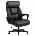 Sedia Ufficio Ergonomica WOLTU in Pelle Nera con Altezze Regolabili