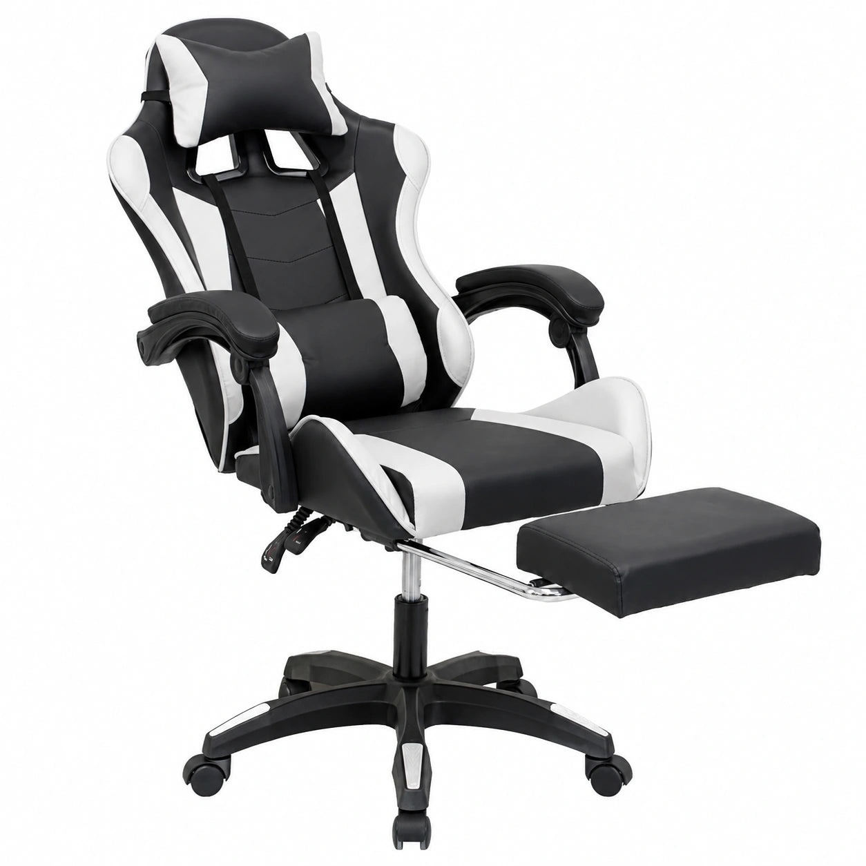 Sedia da Gioco Ergonomica in Ecopelle con Schienale Regolabile