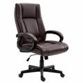 Sedia ergonomica da ufficio Sparta con rotelle e altezza regolabile, colore marrone