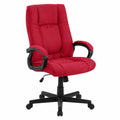 Sedia da Ufficio Ergonomica Sparta con Altezza Regolabile e Rotelle, Colore Rosso